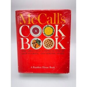 McCall's Cook Book 1963 Random House Vintage Hardcover Step-By-Step Guide Red